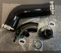 EA888 Aluminium Turbo Intake Elbow & Muffler Delete Kit with Silicone Intake Hose In Black